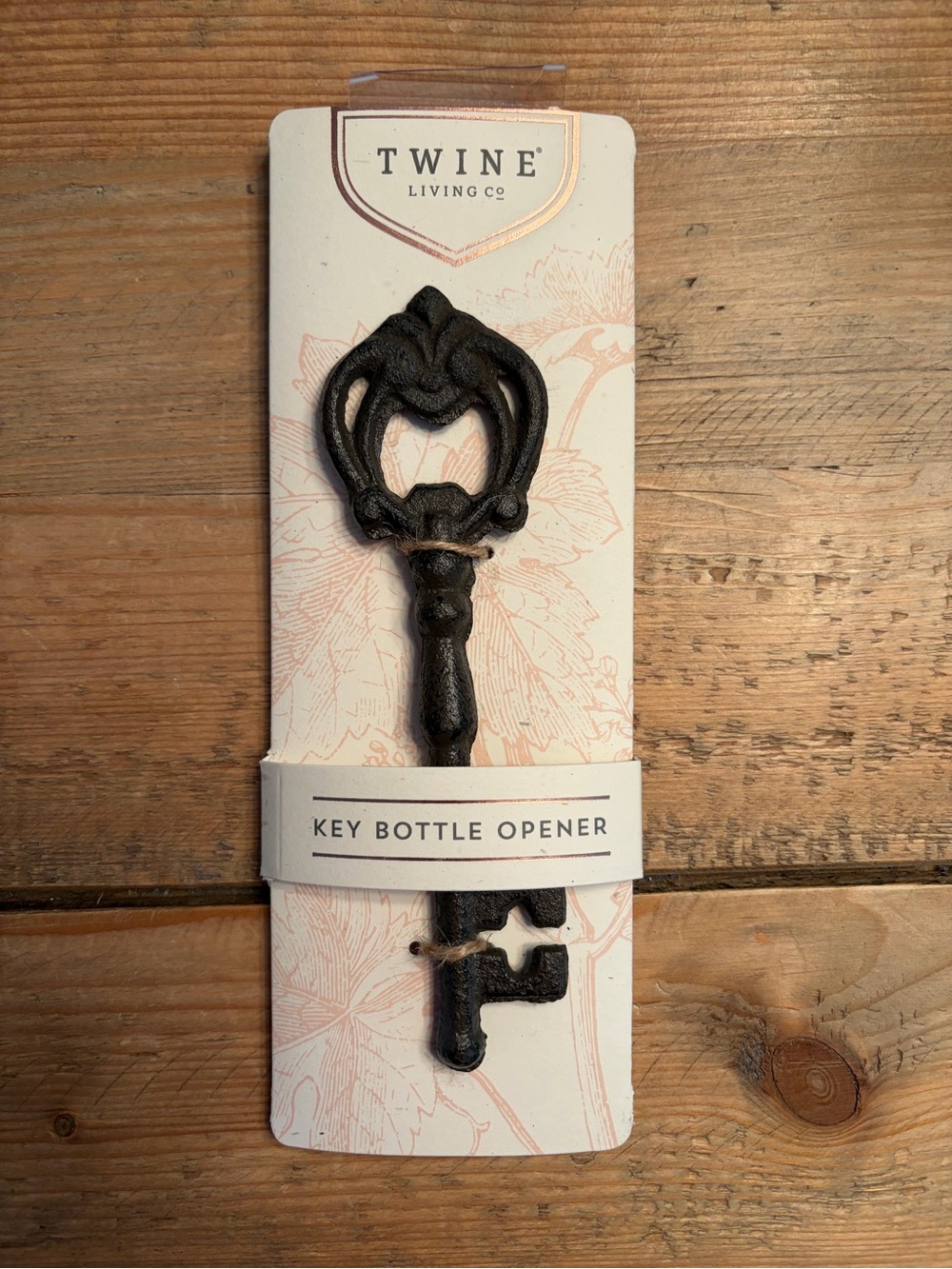 Rustic Wrought Iron Key Bottle Opener from Twine Living Co. BRAND NEW!